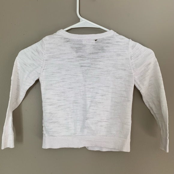 CAT&JACK Button Up Cardigan Sweater White - Picture 3 of 5